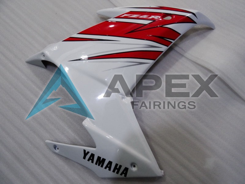 White Red Black - Yamaha FZ6R / XJ6 Diversion F (2009-2015) ABS Fairings | Apex Fairings — view 3