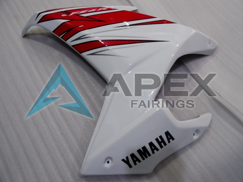 White Red Black - Yamaha FZ6R / XJ6 Diversion F (2009-2015) ABS Fairings | Apex Fairings — view 4
