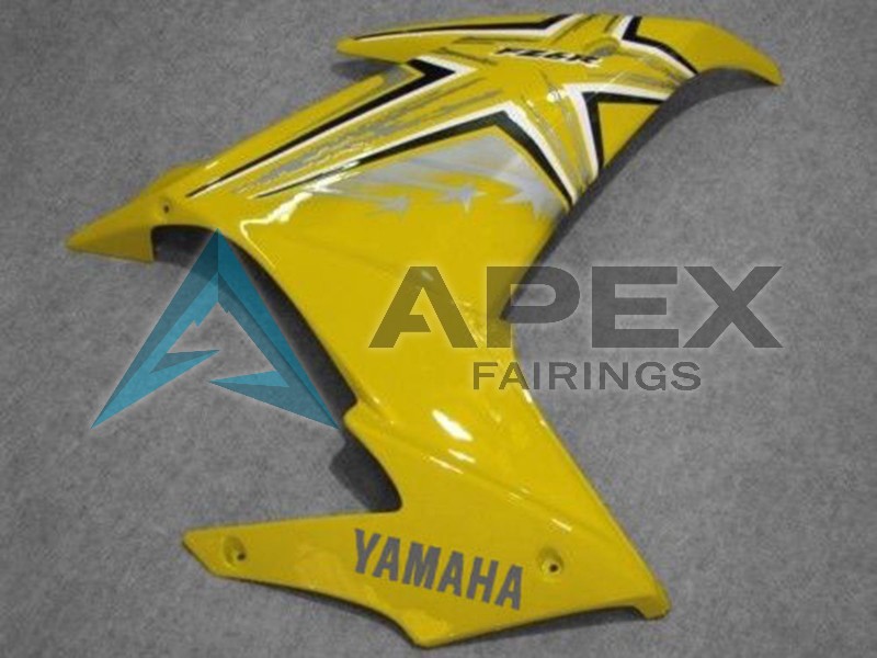 Yellow Black - Yamaha FZ6R / XJ6 Diversion F (2009-2015) ABS Fairings | Apex Fairings — view 4
