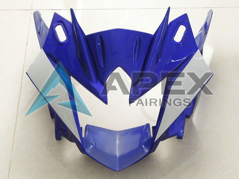 Blue White - Yamaha FZ6R / XJ6 Diversion F (2009-2015) ABS Fairings | Apex Fairings — view 2