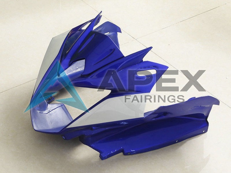 Blue White - Yamaha FZ6R / XJ6 Diversion F (2009-2015) ABS Fairings | Apex Fairings — view 3