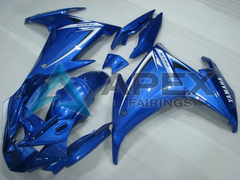 Blue White - Yamaha FZ6R / XJ6 Diversion F (2009-2015) ABS Fairings | Apex Fairings — view 2