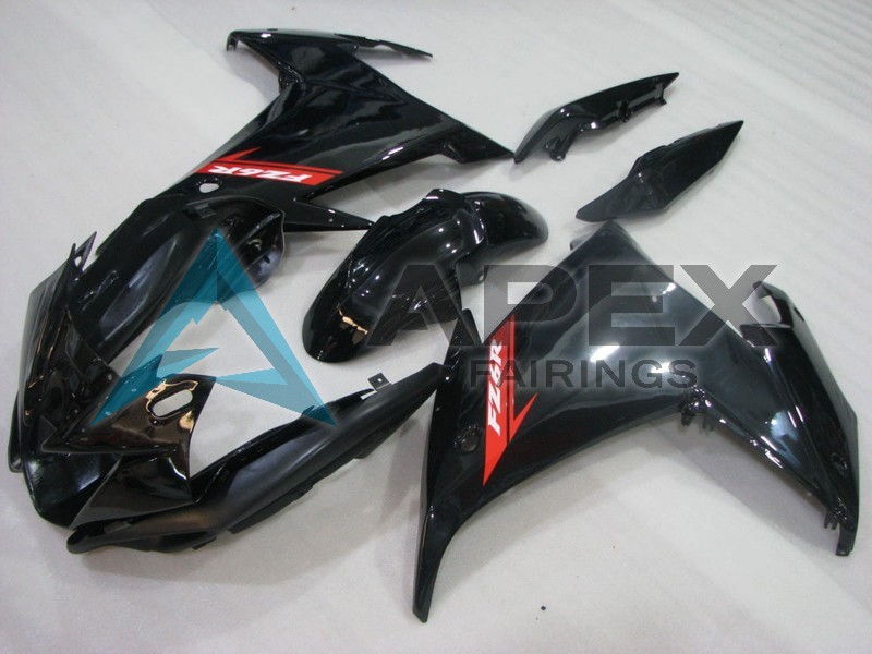 Glossy Black Red - Yamaha FZ6R / XJ6 Diversion F (2009-2015) ABS Fairings | Apex Fairings — view 2