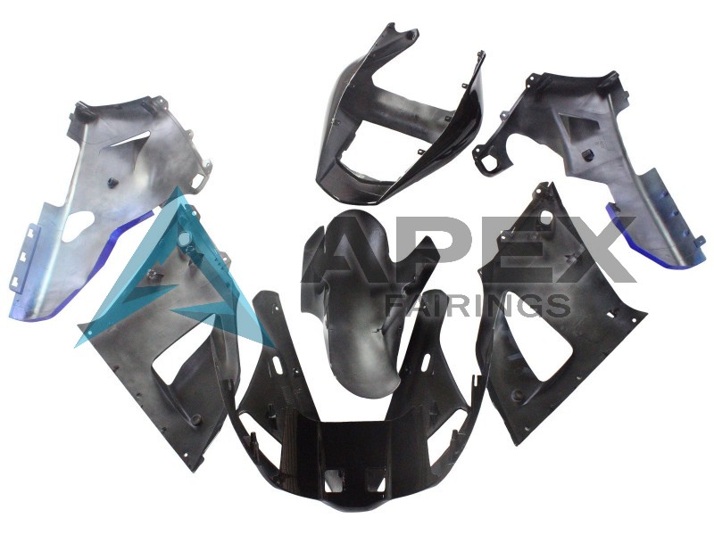 Blue Black Green Monster Yamalube ENEOS 46 - Yamaha R1 / YZF-R1 (2000-2001) ABS Fairings | Apex Fairings — view 4