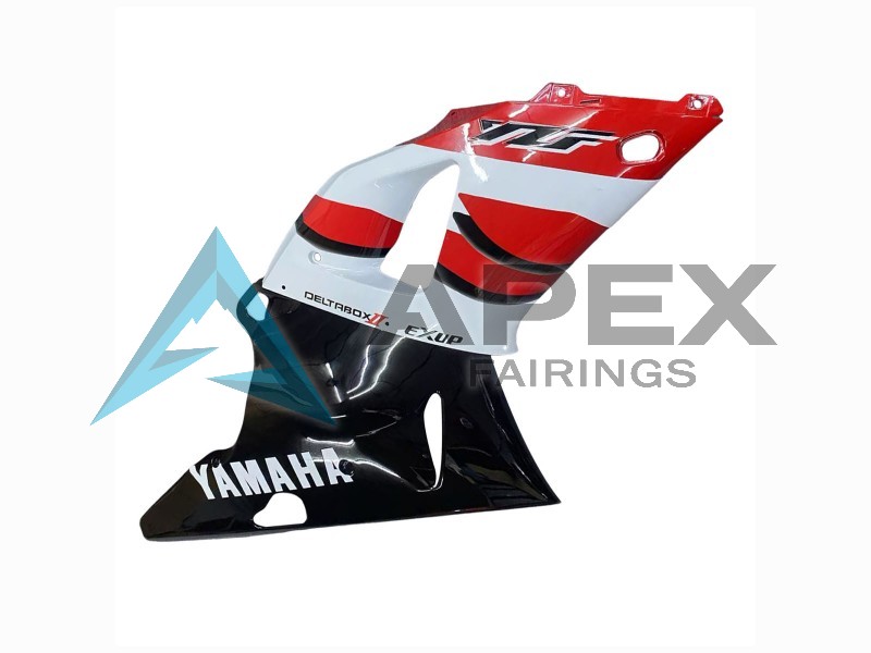 Red White Glossy Black - Yamaha R1 / YZF-R1 (2000-2001) ABS Fairings | Apex Fairings — view 4