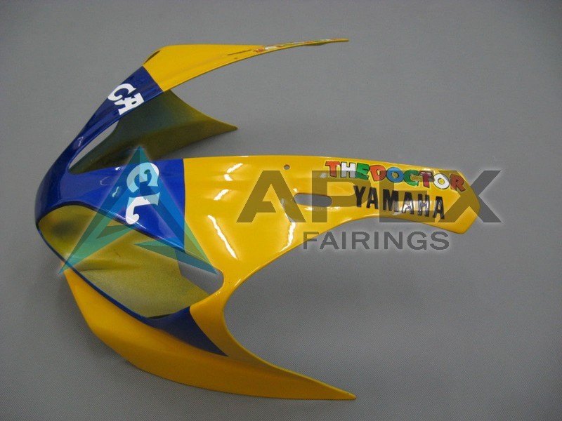 White Yellow Blue Motul Camel - Yamaha R1 / YZF-R1 (2000-2001) ABS Fairings | Apex Fairings — view 2