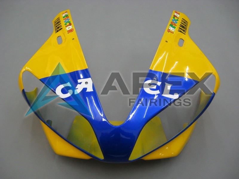 White Yellow Blue Motul Camel - Yamaha R1 / YZF-R1 (2000-2001) ABS Fairings | Apex Fairings — view 3