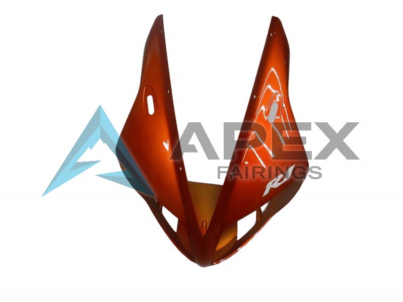 Orange Matte Black - Yamaha R1 / YZF-R1 (2002-2003) ABS Fairings | Apex Fairings — view 4