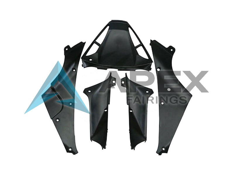 Red Silver Black Santander - Yamaha R1 / YZF-R1 (2002-2003) ABS Fairings | Apex Fairings — view 3
