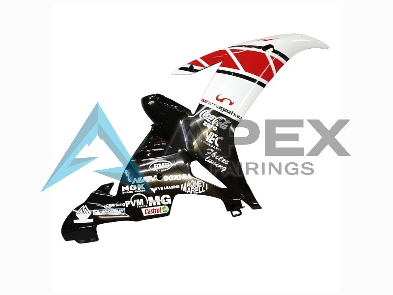 White Red Black Castrol - Yamaha R1 / YZF-R1 (2002-2003) ABS Fairings | Apex Fairings — view 4