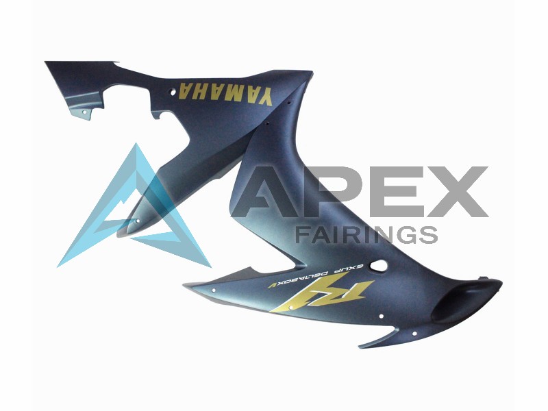 Dark Blue Gold Decals - Yamaha R1 / YZF-R1 (2004-2006) ABS Fairings | Apex Fairings — view 4