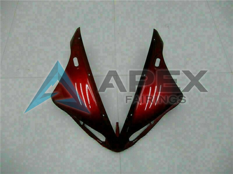 Maroon Red Matte Black - Yamaha R1 / YZF-R1 (2004-2006) ABS Fairings | Apex Fairings — view 4