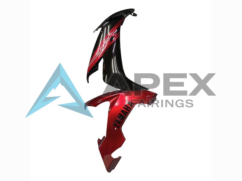 Red Glossy Black - Yamaha R1 / YZF-R1 (2004-2006) ABS Fairings | Apex Fairings — view 4