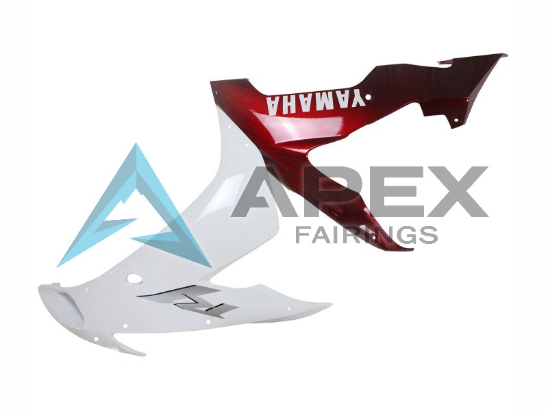 Red White - Yamaha R1 / YZF-R1 (2004-2006) ABS Fairings | Apex Fairings — view 4