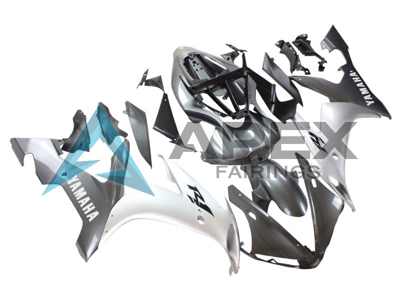 Silver Grey - Yamaha R1 / YZF-R1 (2004-2006) ABS Fairings | Apex Fairings — view 2