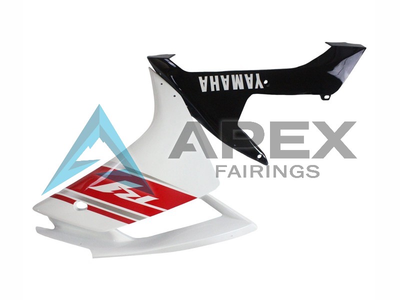 White Red Black - Yamaha R1 / YZF-R1 (2007-2008) ABS Fairings | Apex Fairings — view 4