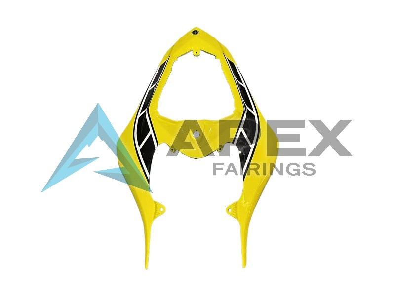 Yellow White Black - Yamaha R1 / YZF-R1 (2007-2008) ABS Fairings | Apex Fairings — view 4
