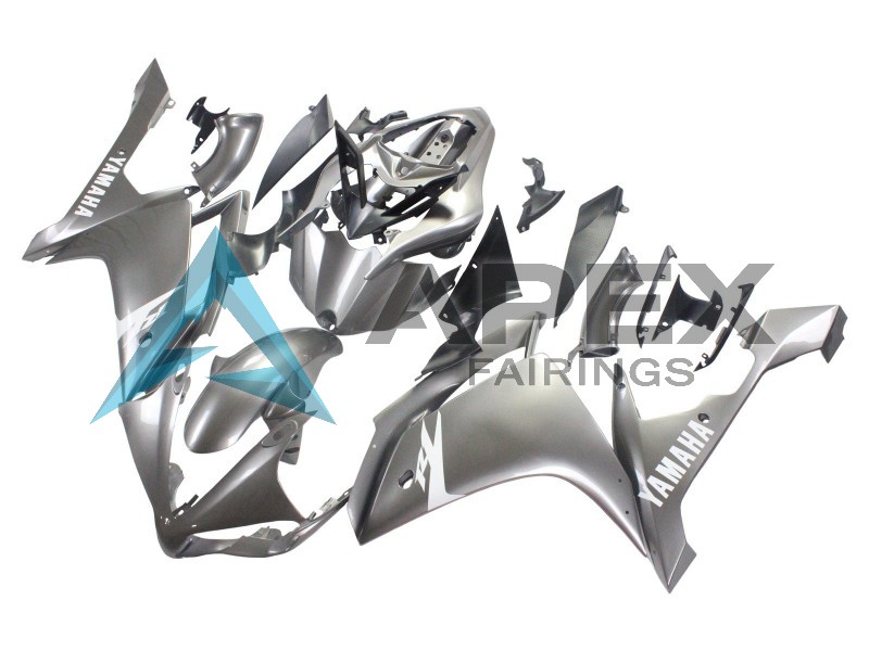 Grey - Yamaha R1 / YZF-R1 (2007-2008) ABS Fairings | Apex Fairings — view 3
