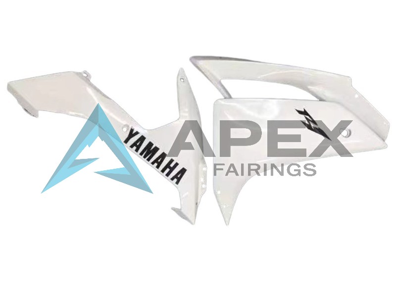White Black - Yamaha R1 / YZF-R1 (2007-2008) ABS Fairings | Apex Fairings — view 4