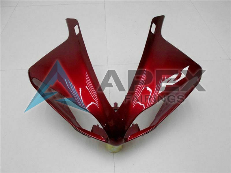 Red Matte Black - Yamaha R1 / YZF-R1 (2009-2011) ABS Fairings | Apex Fairings — view 4