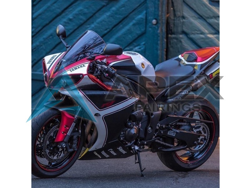 Red White Matte Black - Yamaha R1 / YZF-R1 (2009-2011) ABS Fairings | Apex Fairings — view 4