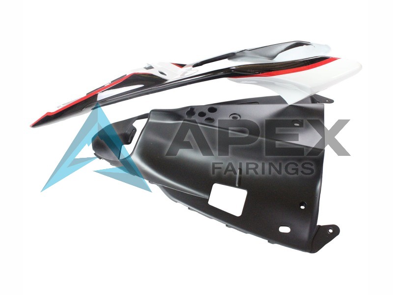 White Red Glossy Black - Yamaha R1 / YZF-R1 (2012-2014) ABS Fairings | Apex Fairings — view 4