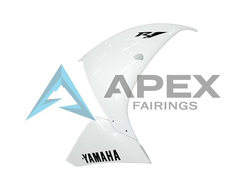 White - Yamaha R1 / YZF-R1 (2012-2014) ABS Fairings | Apex Fairings — view 4
