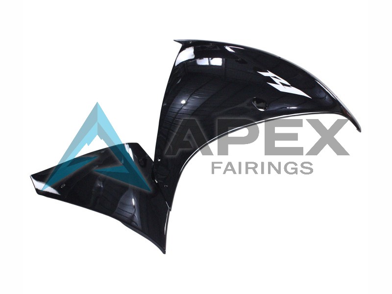 Glossy Black - Yamaha R1 / YZF-R1 (2012-2014) ABS Fairings | Apex Fairings — view 4