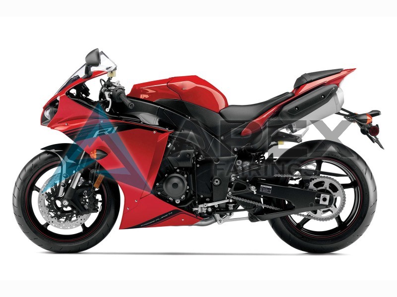 Red Glossy Black - Yamaha R1 / YZF-R1 (2012-2014) ABS Fairings | Apex Fairings — view 2