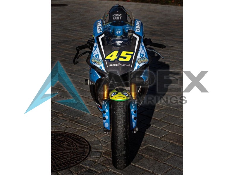 Blue Yellow Shark - Yamaha R1 / YZF-R1 (2015-2019) ABS Fairings | Apex Fairings — view 2