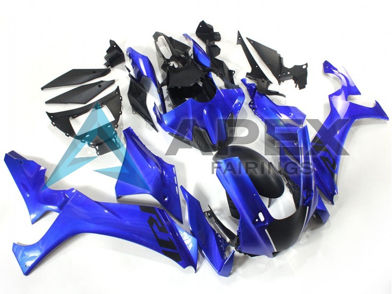 Blue Matte Black - Yamaha R1 / YZF-R1 (2020-2026) ABS Fairings | Apex Fairings — view 3