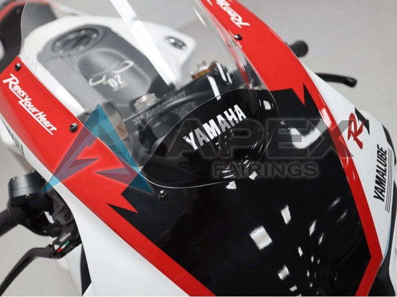 White Red GYTR - Yamaha R1 / YZF-R1 (2020-2026) ABS Fairings | Apex Fairings — view 3