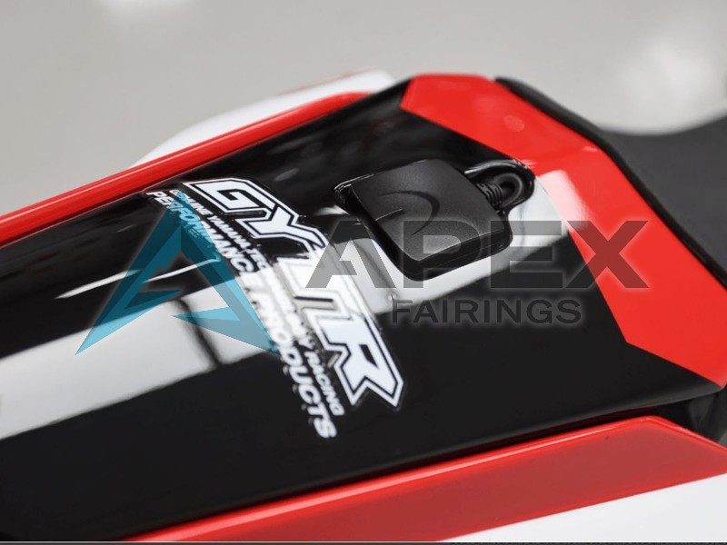 White Red GYTR - Yamaha R1 / YZF-R1 (2020-2026) ABS Fairings | Apex Fairings — view 4