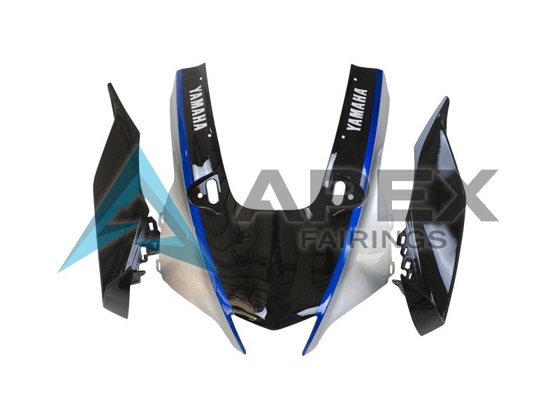 Glossy Black Silver Blue - Yamaha R1 / YZF-R1 (2020-2026) ABS Fairings | Apex Fairings — view 4