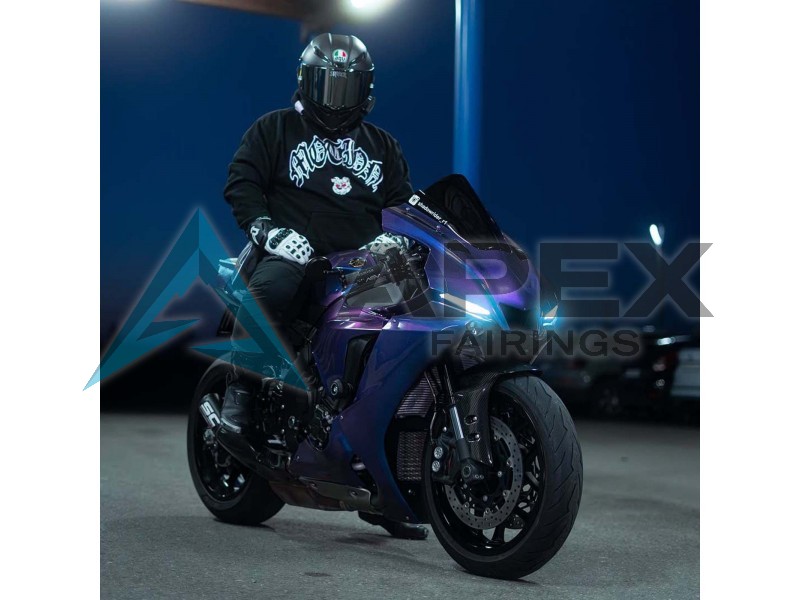 Gradient Blue Purple - Yamaha R1 / YZF-R1 (2020-2026) ABS Fairings | Apex Fairings — view 4