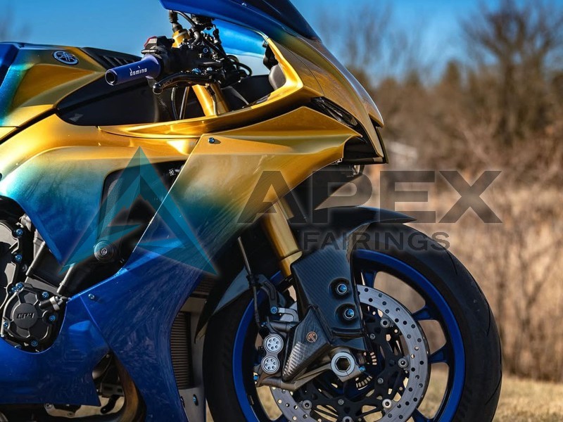 Blue Gold - Yamaha R1 / YZF-R1 (2020-2026) ABS Fairings | Apex Fairings — view 3