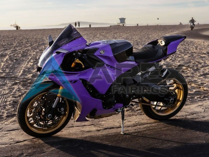 Purple Glossy Black - Yamaha R1 / YZF-R1 (2020-2026) ABS Fairings | Apex Fairings — view 2