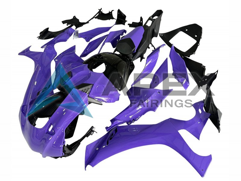 Purple Glossy Black - Yamaha R1 / YZF-R1 (2020-2026) ABS Fairings | Apex Fairings — view 3
