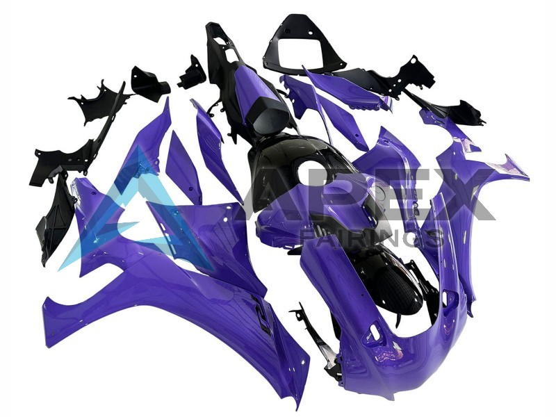 Purple Glossy Black - Yamaha R1 / YZF-R1 (2020-2026) ABS Fairings | Apex Fairings — view 4