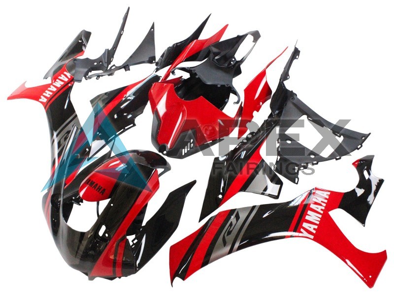 Red Silver Black - Yamaha R1 / YZF-R1 (2020-2026) ABS Fairings | Apex Fairings — view 2