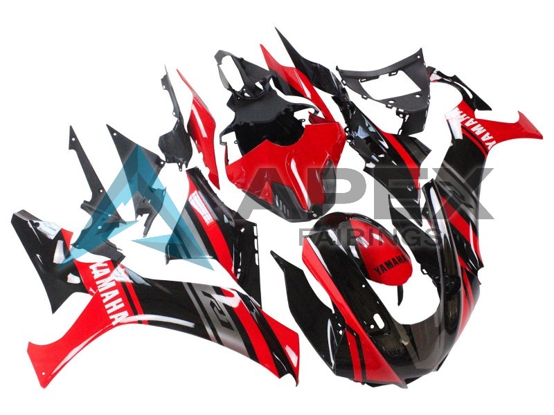 Red Silver Black - Yamaha R1 / YZF-R1 (2020-2026) ABS Fairings | Apex Fairings — view 3