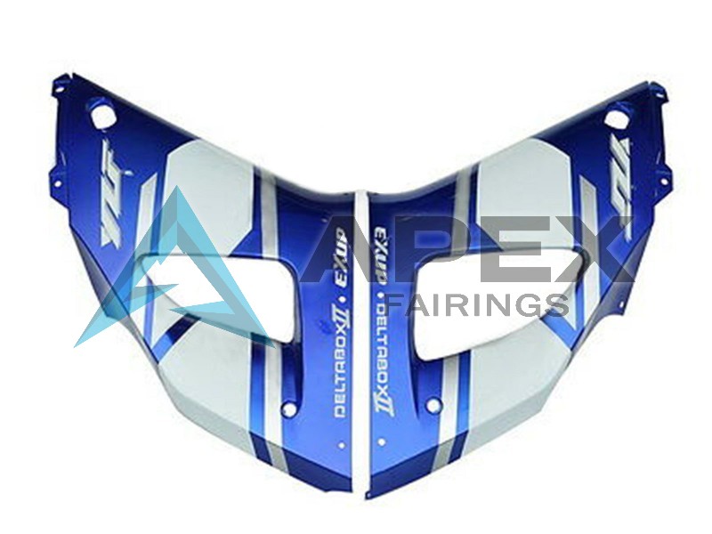 Blue White Glossy Black - Yamaha R1 / YZF-R1 (1998-1999) ABS Fairings | Apex Fairings — view 2