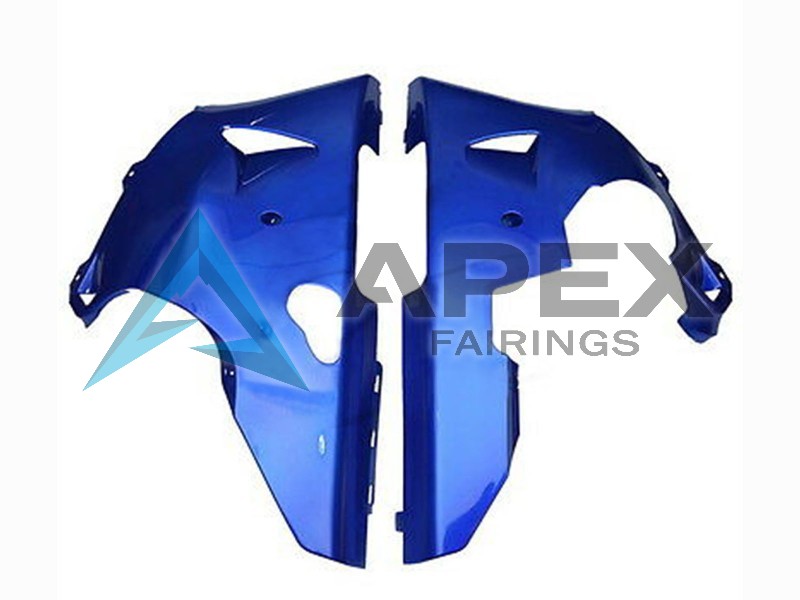 Blue White Glossy Black - Yamaha R1 / YZF-R1 (1998-1999) ABS Fairings | Apex Fairings — view 3
