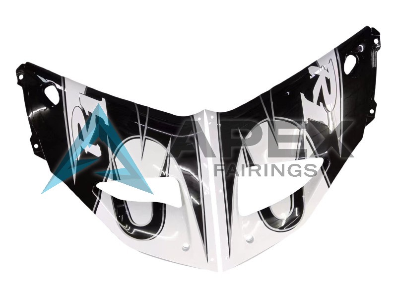 White Glossy Black - Yamaha R1 / YZF-R1 (1998-1999) ABS Fairings | Apex Fairings — view 3