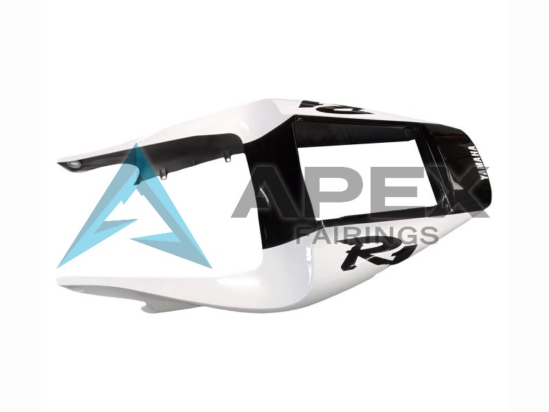 White Glossy Black - Yamaha R1 / YZF-R1 (1998-1999) ABS Fairings | Apex Fairings — view 4