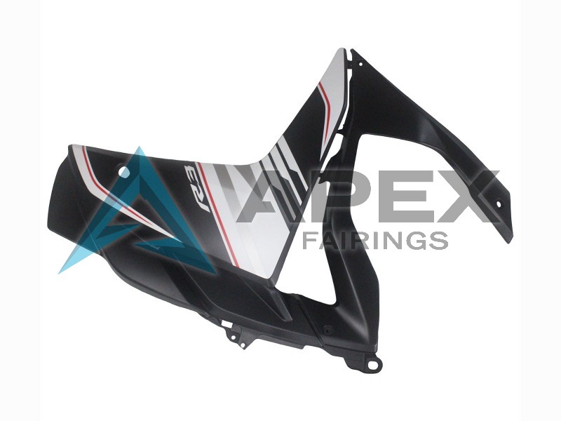 White Red Matte Black - Yamaha R3 / R25 / YZF-R3 / YZF-R25 (2015-2018) ABS Fairings | Apex Fairings — view 4