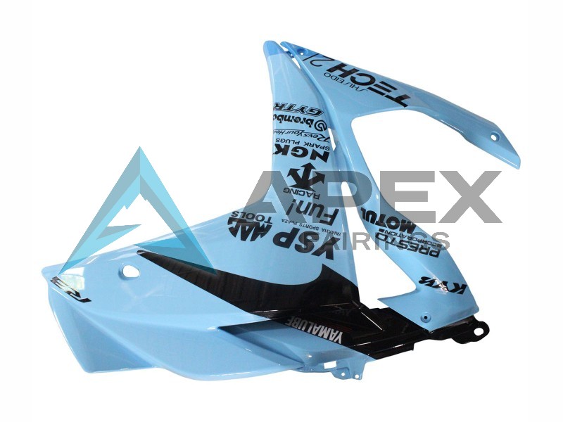 Light Blue Black Yamalube 21 - Yamaha R3 / R25 / YZF-R3 / YZF-R25 (2015-2018) ABS Fairings | Apex Fairings — view 2