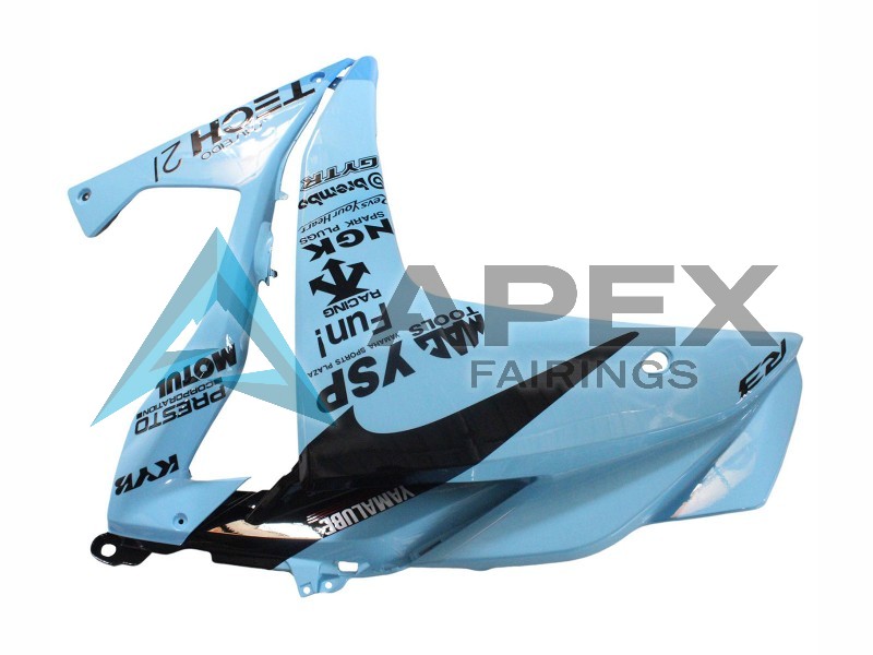Light Blue Black Yamalube 21 - Yamaha R3 / R25 / YZF-R3 / YZF-R25 (2015-2018) ABS Fairings | Apex Fairings — view 3