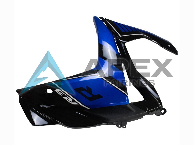 Blue Glossy Black - Yamaha R3 / R25 / YZF-R3 / YZF-R25 (2015-2018) ABS Fairings | Apex Fairings — view 4
