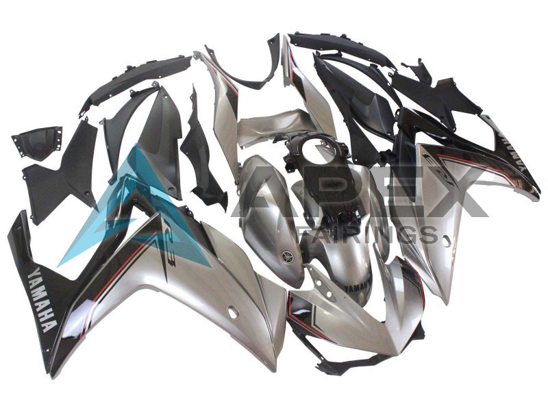 Silver Black - Yamaha R3 / R25 / YZF-R3 / YZF-R25 (2015-2018) ABS Fairings | Apex Fairings — view 2